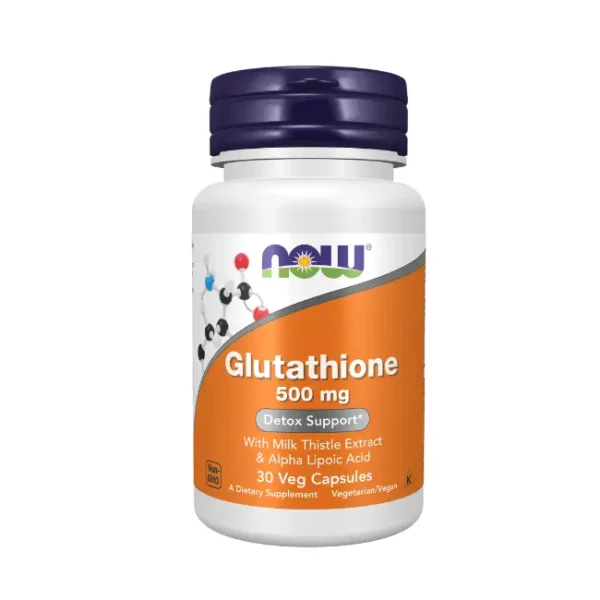 Glutathione 500mg – NOW FOODS (30 Gélules Végétariennes)