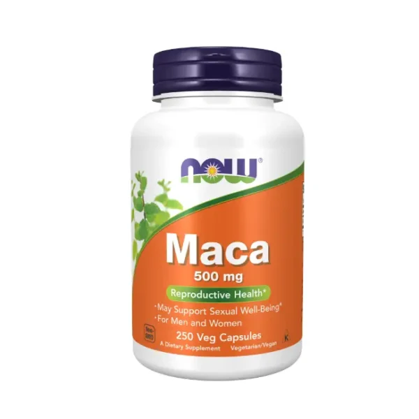 Maca 500 mg 250 capsules végétales – NOW FOODS