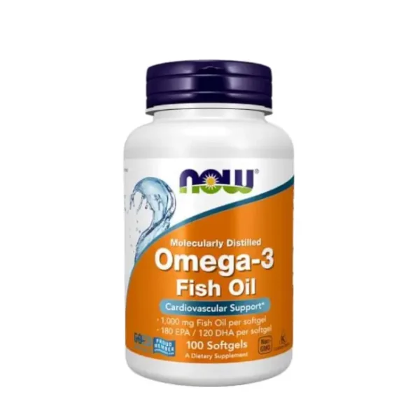 Omega 3 Fish Oil 1000mg 100 Softgels-NOW Foods