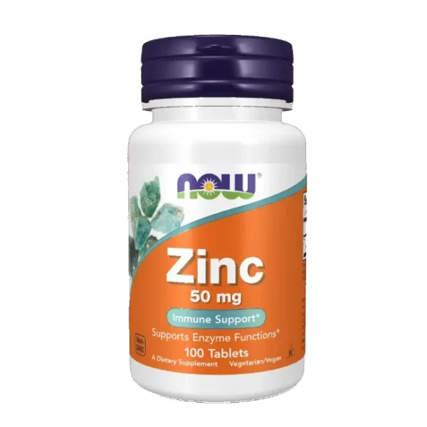 ZINC 50MG 100tabs - NOW FOODS