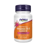 Vitamin D3 5 000 IU – 120 gélules–NOW Foods