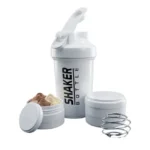 Smart Shaker Bottle Blanc 700mL + 2 Compartiments – Image 2